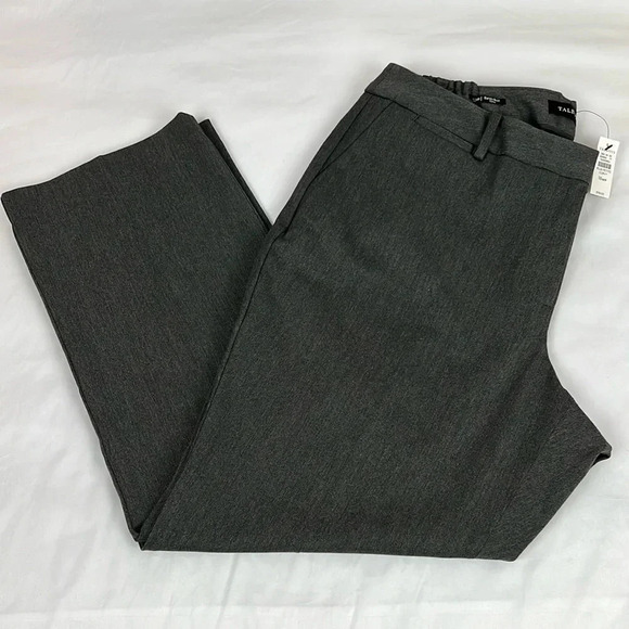 Talbots New Women’s 18WP Heather Gray Curvy Barely Boot Full Length Pant - Picture 1 of 13